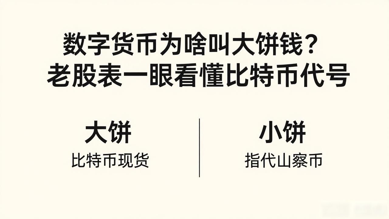 比特币为什么叫大饼_数字货币为啥叫大饼钱_大饼暗合比特币总量特性