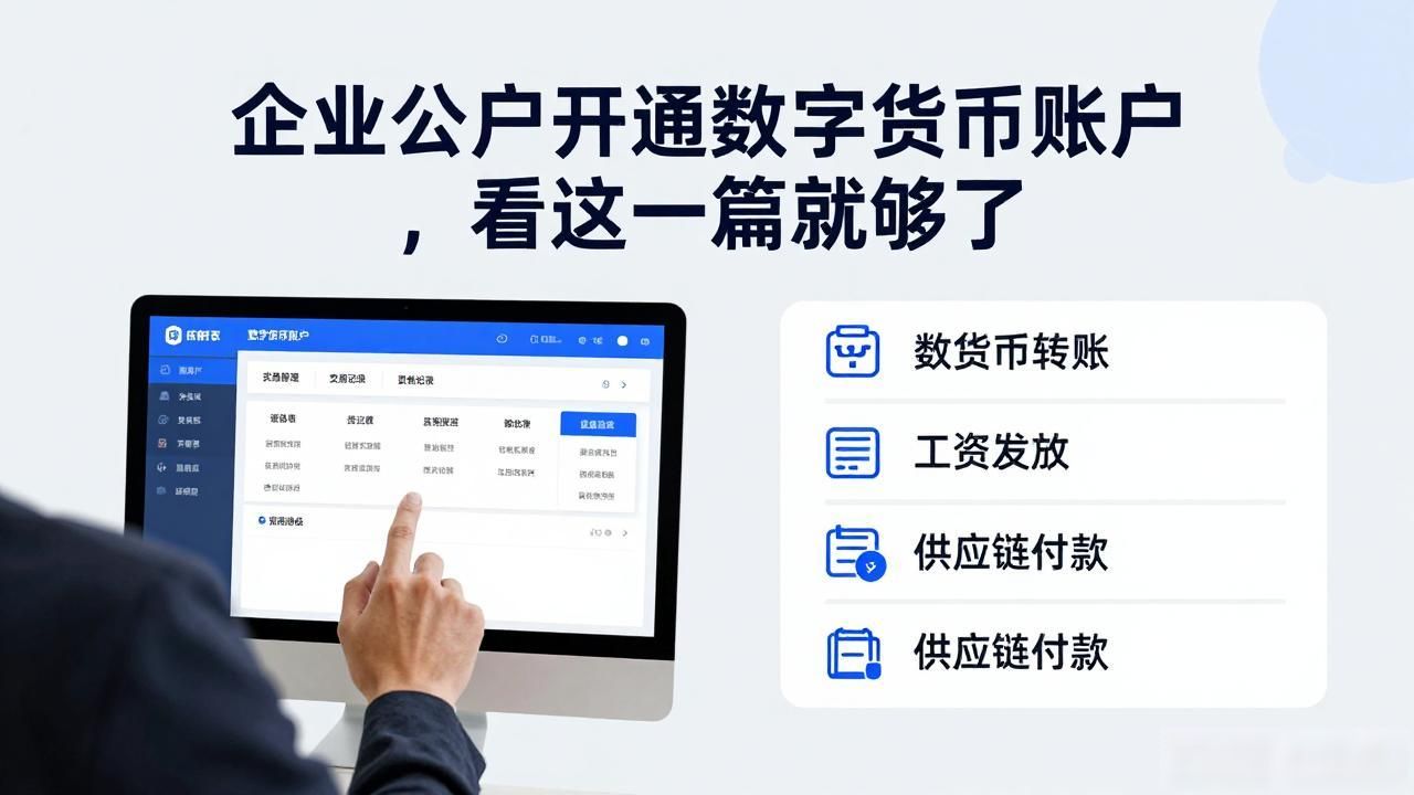 数字货币对公户开通条件_企业开通数字货币账户流程_公户开通数字货币